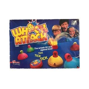 Vintage 1986 Whack Attack Game Mattel #3803 COMPLETE Tested Works 80's Vtg